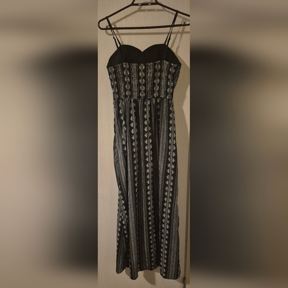 Band of Gypsies Black and White Maxi Romper - Picture 2 of 6